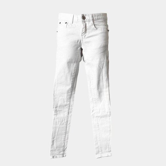 Vintage Y2K White Low Rise Skinny Denim Jeans Size XS - Picture 3 of 7